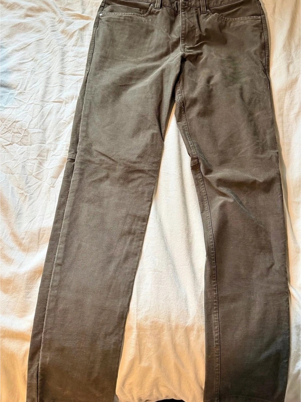 Lululemon ABC Slim-Fit 5-Pocket Pant *Utilitech Brown. Dark Green